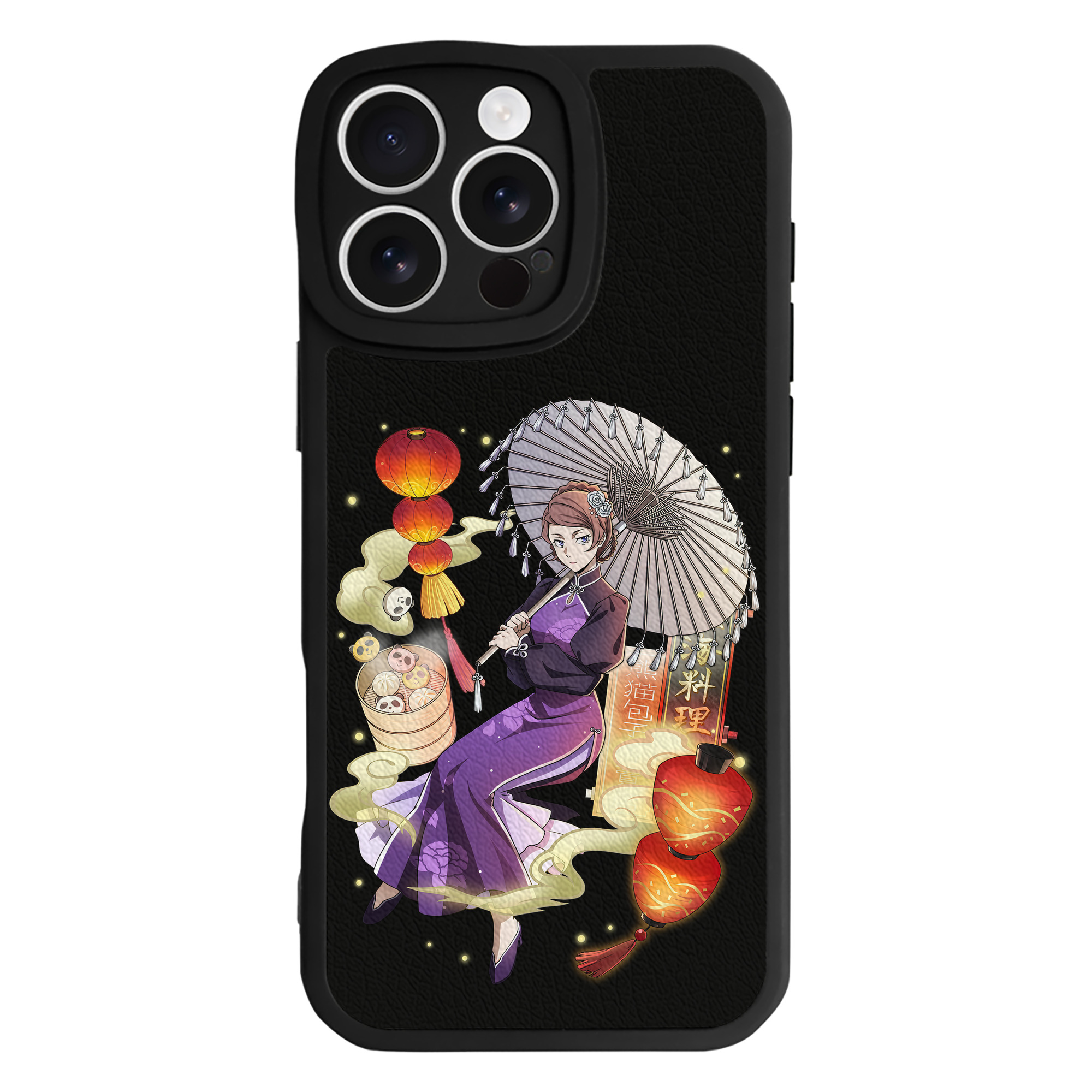 （画像用） 文豪ストレイドッグス Bungo Stray Dogs 【iPhone 16シリーズ対応】シリコンスマホケース（レザー調） 材質：シリコン